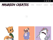 Tablet Screenshot of maureencreates.com